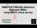 SARS-CoV-2 Multiple Sequence Alignment MSA using MAFFT online service