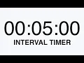 One Hour 5-Minute Interval Timer Bell Alarm