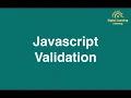 30 Javascript Validation Online Training Download app from below link
