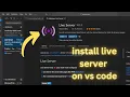 How To Install Live Server in Visual Studio Code live server extension in vs code
