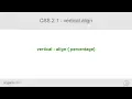 CSS 2 1 - vertical align with percentage value