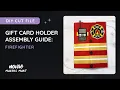 Firefighter Gift Card Holder SVG DIY Fireman Birt ay Card SVG Cut File
