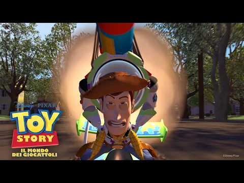 Toy Story Il Mondo dei Giocattoli | Clip 'Woody e Buzz prendono il volo'