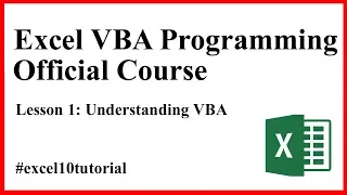Excel VBA Programming Course Lesson 1-Understanding Visual Basic for Application VBA