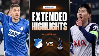 Hoffenheim vs. Tottenham: Extended Highlights | UEL League Phase MD 7 | CBS Sports Golazo - Europe