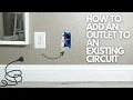 How To Add an Outlet to an Existing Circuit Closet