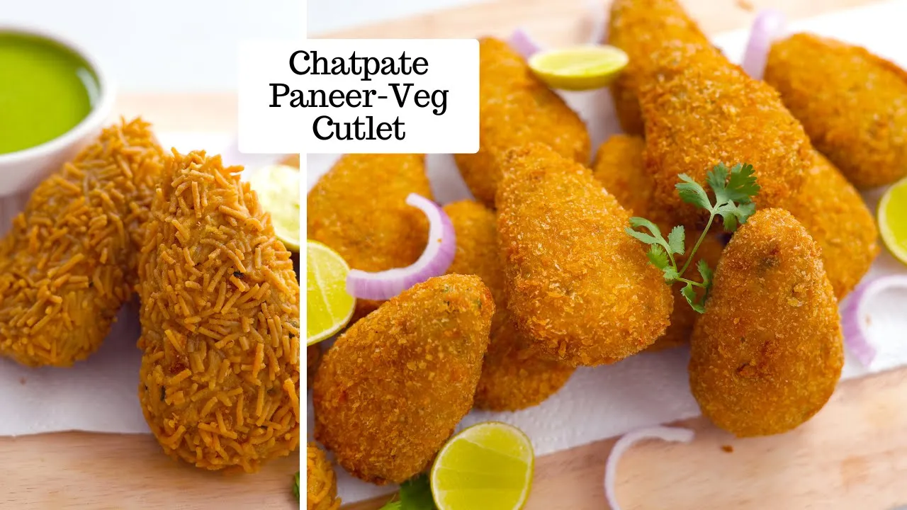 Chatpata Paneer Cutlet            No-Onion No-Garlic Cutlet   Kunal Kapur