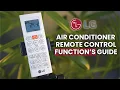 LG Dual Inverter Air Conditioner Remote Control Operation LG Hot Cold AC All Function Covered