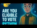 Are You Eligible to Vote Python If-Else voting