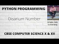 Python Program to determine whether a given number is a Disarium Number or not Hindi