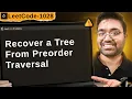 1028 Recover a Tree From Preorder Traversal LeetCode Daily Challenge shashcode Java DSA