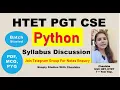 HTET Complete Python Syllabus Discussion HTET Computer Science HTET PGT CSE 2023 Exam KVS