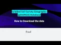 Gridded Soil Survey Geographic gSSURGO Database How to Download