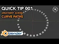Blender Quick Tips 001 Using Array Modifier Along Curve Paths Blender 2 82 Tutorial