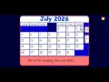 Starfall Daily Calendar July 1 2026