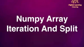 9 Numpy Array Iteration And Split Online Training Download app from below link