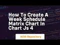 how to create a week schedule matrix chart in chart js 4