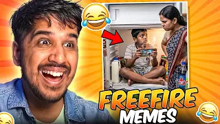 FREE FIRE FUNNIEST MEME REVIEW 😂 REACTION ft @GamingFreak21  🤣