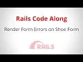 Render Form Errors on Shoe Form