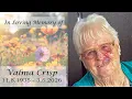 Mrs Valma Crisp Funeral Service