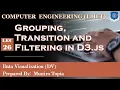 Lec-26 - Grouping Transition and Filtering in D3 js Data Visualization Computer Engineering