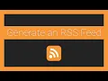 How to Generate an RSS Feed in Node js