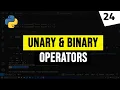 Unary Operator And Binary Operator in Python Programming Language