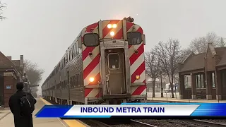 Metra Morning Rush Hour At LaGrange Road On March 19 2020