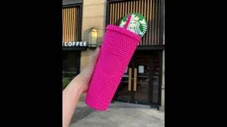 Starbucks China Barbie Pink Studded Tumbler Cup
