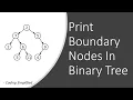 Binary Tree in Java - 25 Print Boundary Nodes In Binary Tree