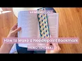 How to Make a DIY Needlepoint Book Mark - Tutorial