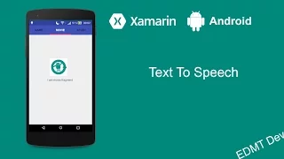 Xamarin Android Tutorial - Text To Speech