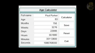 How to Create an Age Calculator and Save Data in Visual Basic Net Very Good Tutorial for Beginners