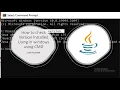 how to check what java version in windows10 11 using cmd