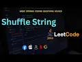 Shuffle String Day2 JavaCode StringProblem