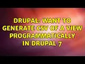 Drupal Want to generate csv of a view programmatically in drupal 7