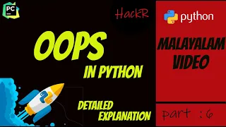 PART 6 OOPS INHERITANCE Malayalam Python Programming for beginners
