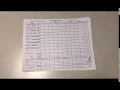 The beginners way to fill out a baseball score sheet