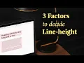 3 Factors to choose Line-Height in Web UI Design Typography 101
