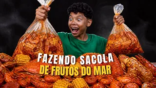 FIZ MINHA PRÓPRIA SACOLA DE FRUTOS DO MAR!