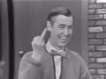 Mr Rogers giving the middle finger - Where is Thumbkin song