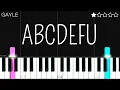 Download Lagu GAYLE - abcdefu | EASY Piano Tutorial