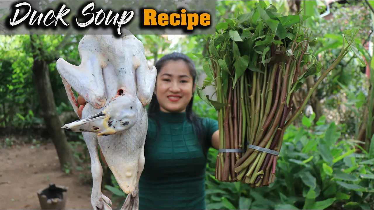 Tasty Duck Cooking / Sweet And Sour Duck Soup Recipe / Cooking With Sreypov