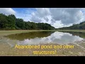 Abandoned pool and other concrete structures in Codorus State Park