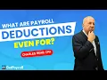 PAYROLL DEDUCTIONS Lessons in Payroll with Charles Read