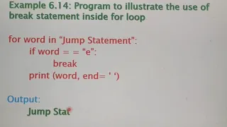 Jump Statements in Python - break continue pass with example and demo A Jaya Mabel Rani