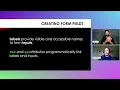 Structuring Accessible Forms - axe-con 2023