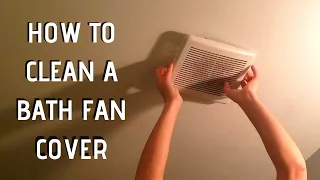 How to a Bathroom Fan Vent Cover
