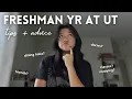 freshman year at UT austin tips advice