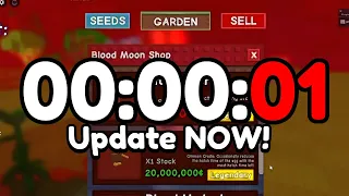 [🌹BLOOD MOON] Update COUNTDOWN! Grow a Garden